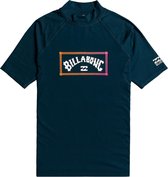 Billabong - UV Zwemshirt voor jongens - Korte mouw - Unity - Marineblauw - maat 158-164cm (13-14 jaar)
