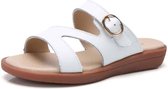Comfortabel Ademend Antislip Draagbaar Casual Pantoffelsandalen voor dames (Kleur: Wit Maat: 37)