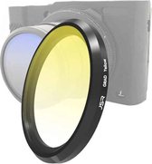 JSR Gradient Colour Lens Filter voor Panasonic LUMIX LX10 (Gradient Yellow)