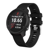 Smart Watch siliconen polsband horlogeband voor Garmin Forerunner 245 (zwart)