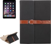 Zakelijke stijl horizontale flip lederen tas met 2-voudige houder en gesp voor iPad mini 3/2/1 (zwart)