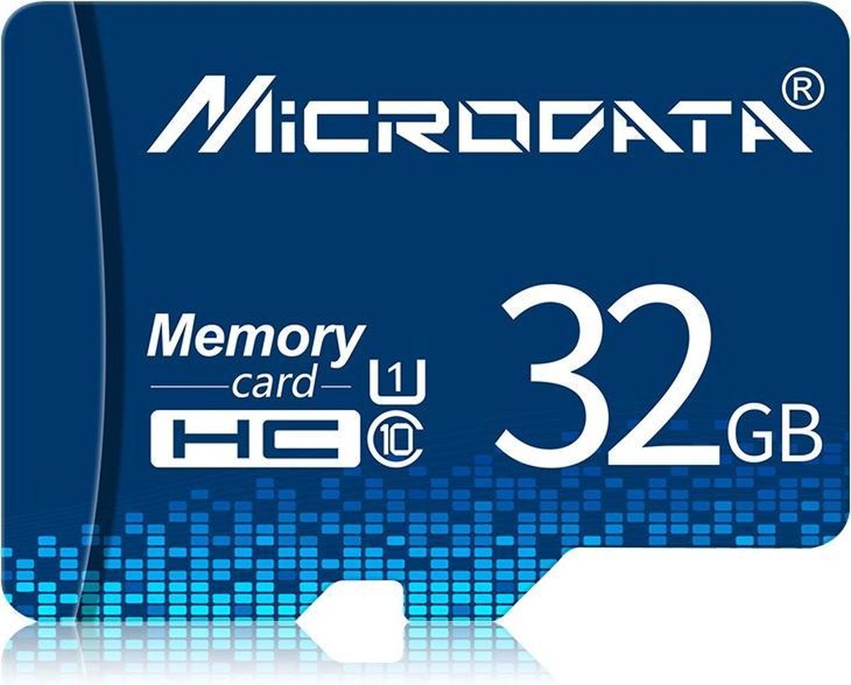 MICRODATA 32GB U1 blauwe TF (Micro SD) geheugenkaart