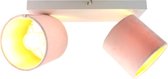 Olucia Wouter - Plafondspot - Goud/Roze - E14