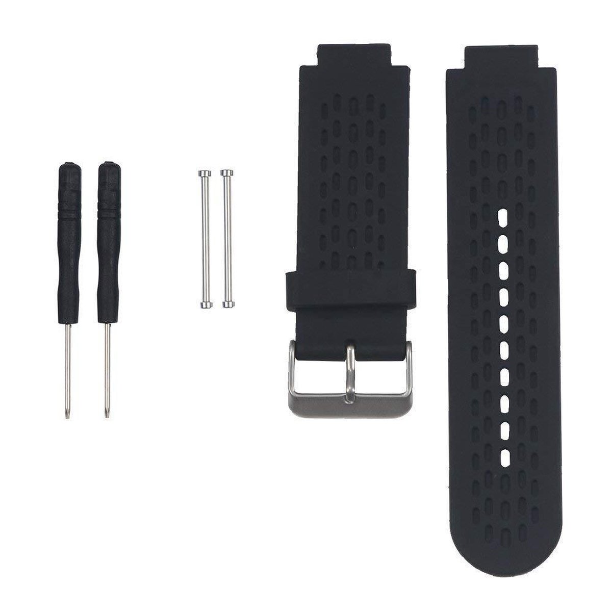 Siliconen sport polsband voor Garmin Approach S2 / S4 (zwart)