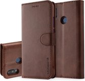 Voor Huawei P20 Lite / Nova 3e LC.IMEEKE kalfsleer Horizontale flip lederen tas, met houder & kaartsleuven & portemonnee (bruin)