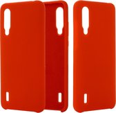 Effen kleur Vloeibare siliconen valbestendige beschermhoes voor Xiaomi Mi CC9 (rood)