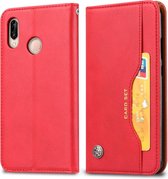 Kneed Huidtextuur Horizontaal Flip Leren Case voor Xiaomi Redmi Note 7 & 7 Pro, met Fotolijst & Houder & Kaartsleuven & Portemonnee (Rood)
