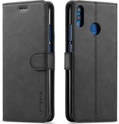 Voor Huawei Y9 (2019) / Enjoy 9 Plus LC.IMEEKE kalfsleer Horizontale flip lederen tas, met houder & kaartsleuven & portemonnee (zwart)