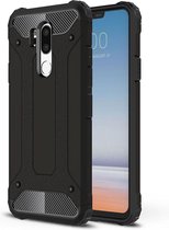 Voor LG G7 ThinQ Full-body Rugged TPU + PC Combinatie Cover Case (Zwart)