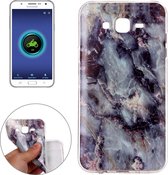 Voor Galaxy J7 / J700 Brown Marbling Pattern Soft TPU Protective Back Cover Case