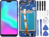 Lcd-scherm en digitizer volledige montage met frame voor Huawei Honor 10 (blauw)