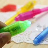 Let Me Shine Magische 2 in 1 Pen Met UV Licht Onzichtbare Inkt - Groene pen - kinderen school - spelen detective - cadeautje