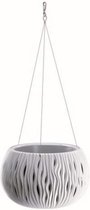 Hangende bloempot met inzet Ø 238 mm 0,75 L / Wit /Sandy Bowl