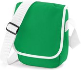 Bag Base Mini Reporter Tas kleur Pure Groen/wit