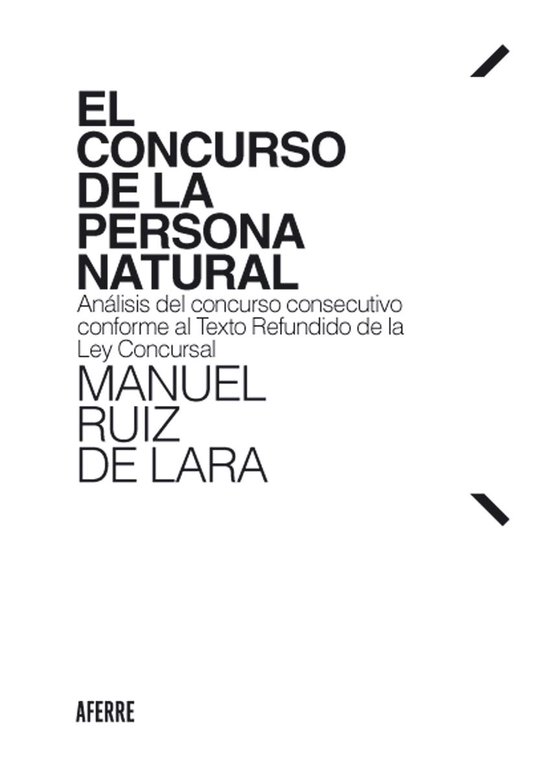 El concurso de la persona natural - cover