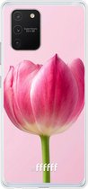 Samsung Galaxy S10 Lite Hoesje Transparant TPU Case - Pink Tulip #ffffff
