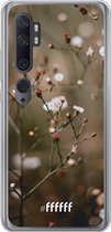 Xiaomi Mi Note 10 Hoesje Transparant TPU Case - Flower Buds #ffffff