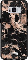 Samsung Galaxy S8 Hoesje TPU Case - Rose Gold Marble #ffffff