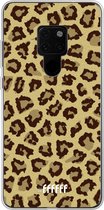 Huawei Mate 20 Hoesje Transparant TPU Case - Jaguar Print #ffffff