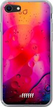 6F hoesje - geschikt voor iPhone 8 - Transparant TPU Case - Colour Bokeh #ffffff