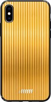 iPhone X Hoesje TPU Case - Bold Gold #ffffff