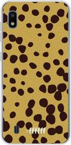 Samsung Galaxy A10 Hoesje Transparant TPU Case - Cheetah Print #ffffff