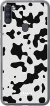 Samsung Galaxy A11 Hoesje Transparant TPU Case - Dalmation Print #ffffff