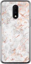 OnePlus 7 Hoesje Transparant TPU Case - Peachy Marble #ffffff