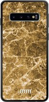 Samsung Galaxy S10 Hoesje TPU Case - Gold Marble #ffffff