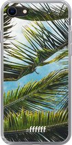 6F hoesje - geschikt voor iPhone SE (2020) - Transparant TPU Case - Palms #ffffff