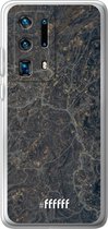 Huawei P40 Pro+ Hoesje Transparant TPU Case - Golden Glitter Marble #ffffff