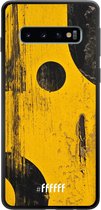 Samsung Galaxy S10 Hoesje TPU Case - Black And Yellow #ffffff