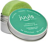 Juuls Vegan Care - Shampoo Bar In Blik -  Lemongrass - Vet Haar - Zonder Sulfaten En Parabenen - Natuurlijk - Voor Meer Glans - Vermindert Roos - Gaat Jeuk Tegen - 75 gr - Tot 80 W