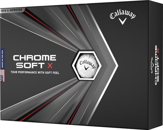 Callaway Chrome Soft-X 2020 Golfballen - Wit - 12 Stuks