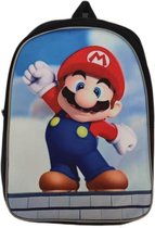 Mario rugzak groot Mario op muur - kinderen - kinderrugzak - rugtas - tas - schooltas - 40x30 cm (lxb)