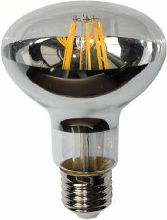 LED E27 lamp - R80 - Filament - Spiegel - 6 Watt - 600Lm - 2700K - Dimbaar  - Vervangt 60W | bol.com