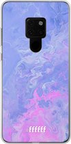 Huawei Mate 20 Hoesje Transparant TPU Case - Purple and Pink Water #ffffff