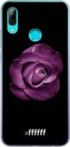 Honor 10 Lite Hoesje Transparant TPU Case - Purple Rose #ffffff