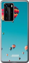 Huawei P40 Pro Hoesje Transparant TPU Case - Air Balloons #ffffff