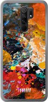 6F hoesje - geschikt voor Xiaomi Redmi 9 -  Transparant TPU Case - Colourful Palette #ffffff