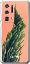 Huawei P40 Pro+ Hoesje Transparant TPU Case - Waving Plant #ffffff