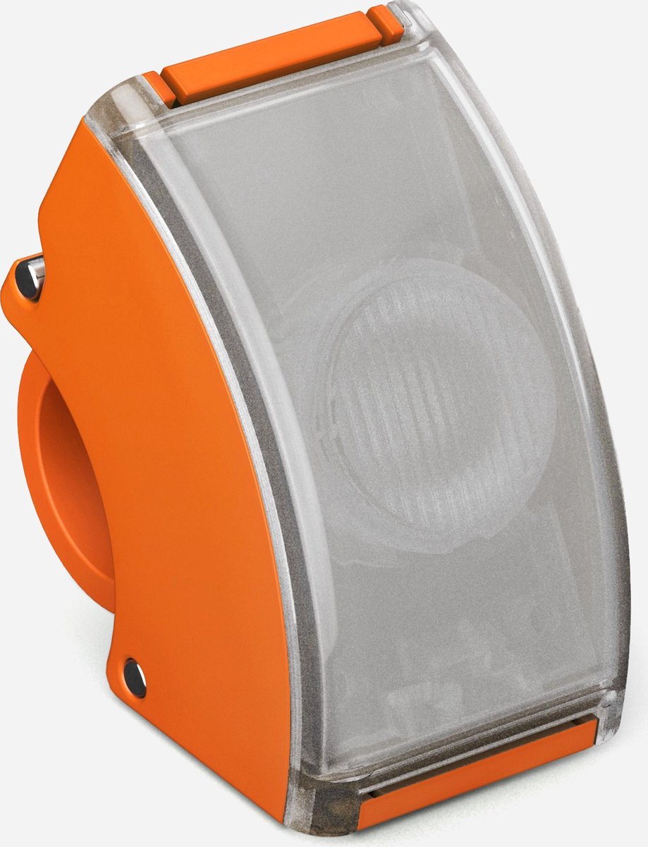Bookman Curve Fietsverlichting - LED Voorlicht - Oplaadbaar via USB - Compact Design - Oranje