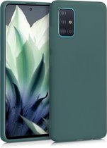 kwmobile telefoonhoesje voor Samsung Galaxy A51 - Hoesje voor smartphone - Back cover in blauwgroen