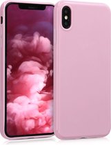 kwmobile telefoonhoesje voor Apple iPhone XS Max - Hoesje voor smartphone - Back cover in mat poederroze