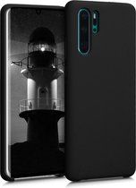 kwmobile telefoonhoesje geschikt voor Huawei P30 Pro - Hoesje met siliconen coating - Smartphone case in mat zwart