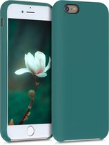 kwmobile telefoonhoesje voor Apple iPhone 6 / 6S - Hoesje met siliconen coating - Smartphone case in turqoise-groen