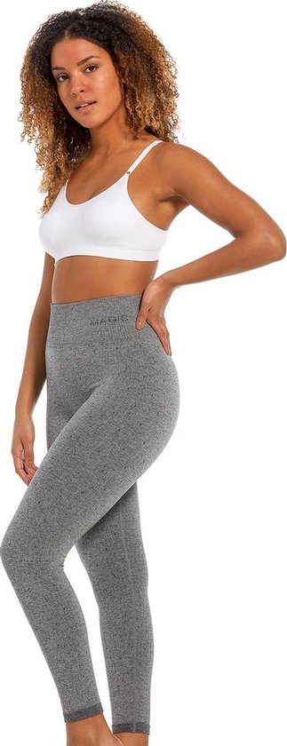 MAGIC Bodyfashion Lounge Legging Gris Chiné Femme - Taille M
