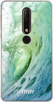 Nokia X6 (2018) Hoesje Transparant TPU Case - It's a Wave #ffffff