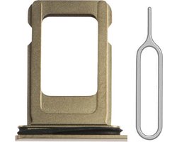 Voor iPhone 11 PRO / 11 PRO MAX single simkaart houder - goud