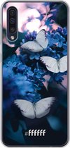 Samsung Galaxy A50s Hoesje Transparant TPU Case - Blooming Butterflies #ffffff